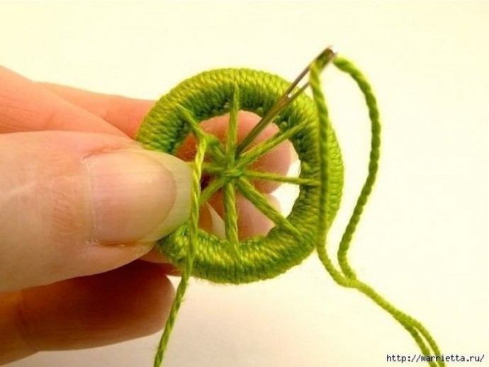 Делаем пуговицы для вязаной одежды