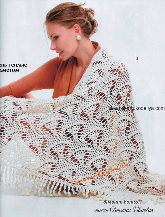 "Королевские фонтаны" крючком