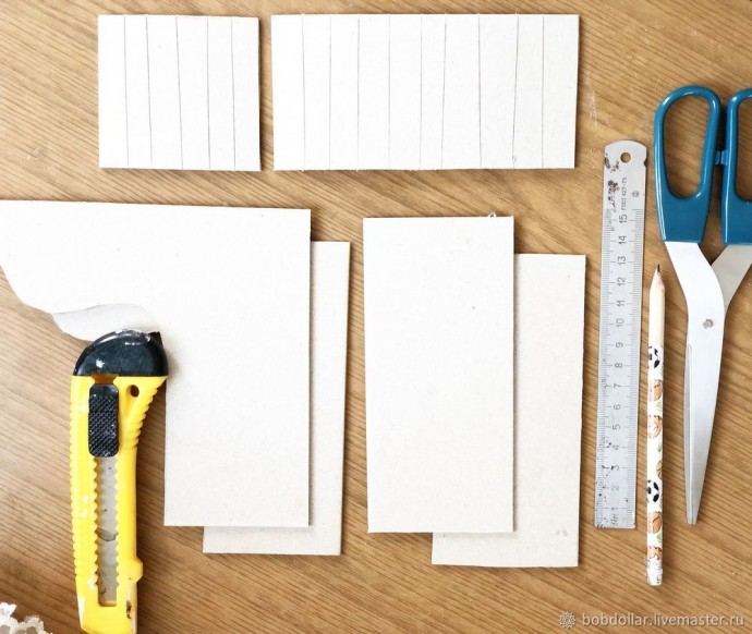 Печка-карандашница из картона Печка-карандашница из картона