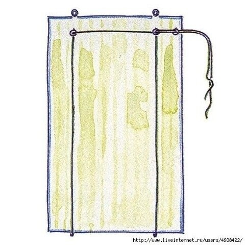 Рулонная штора своими руками