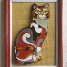 Кошка из солёного теста