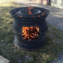 ​Мангал из старых дисков от колес