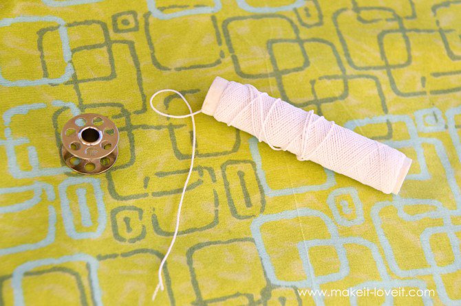 Нитка-резинка для выполнения сборки