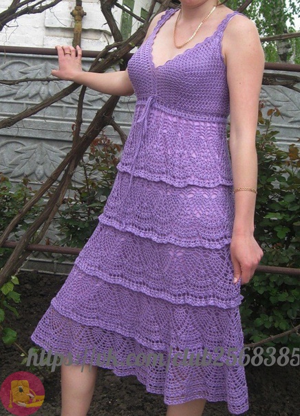 Платье и сарафан с ярусами со схемами