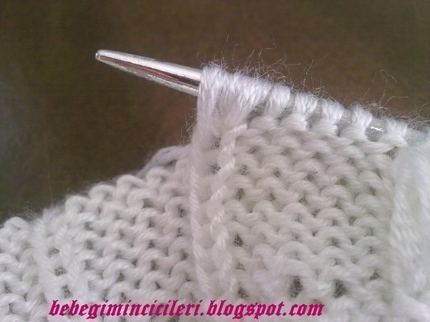 Узор "Миндаль" спицами