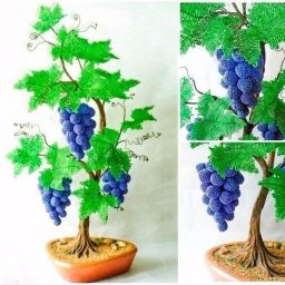 Виноградная лоза из бисера