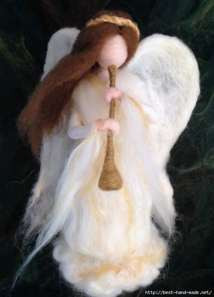 Воздушные ангелы и феи в технике валяния: чудесные идеи