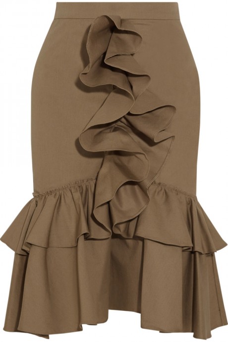 Женственные юбки с воланами: идеи для творчества