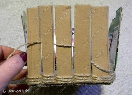 ​Органайзер с оплеткой джутовым шнуром