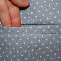 ​Прорезной карман в листочку