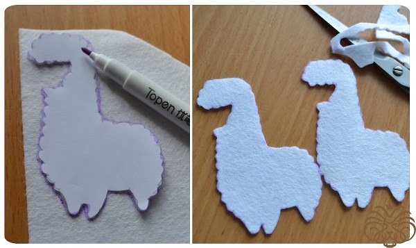 Милые альпаки из фетра Милые альпаки из фетра