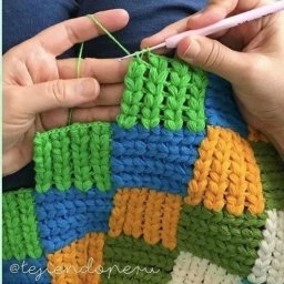 ​Вязаный "пэчворк"