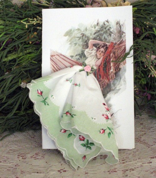 Авторские открытки, с использованием платочков Авторские открытки, с использованием платочков