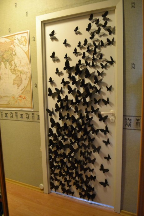 Декор бабочками