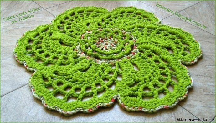 ​Коврик крючком