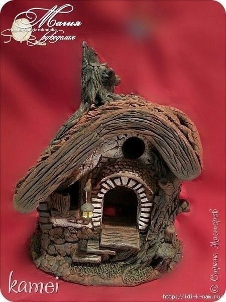 Сказочный домик из соленого теста