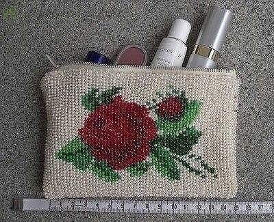 Тунисское вязание с бисером