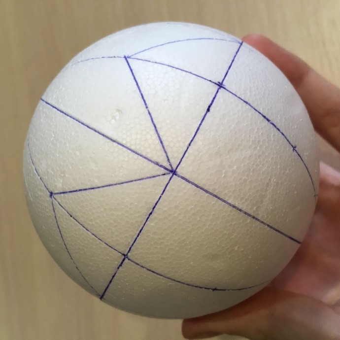 Шар в технике кимекоми