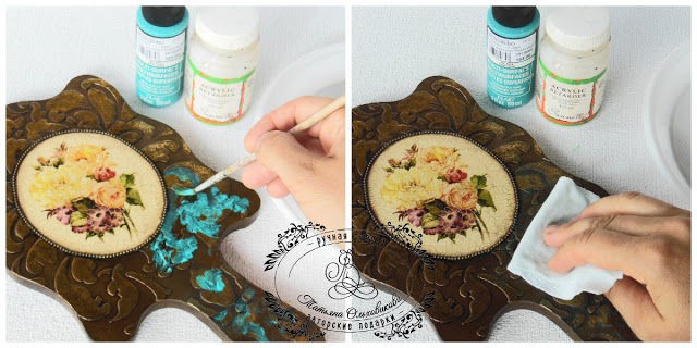 Зеркало "Винтажный букет"