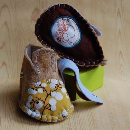 Пинетки для малыша своими руками