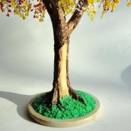 Как сделать ствол для дерева из бисера