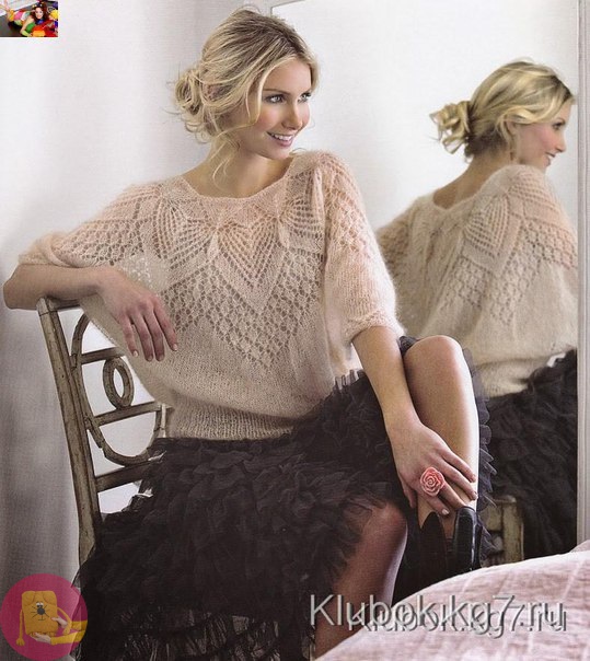 ​Очень красивая мохеровая блуза