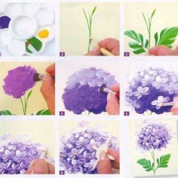 Рисование цветов поэтапно