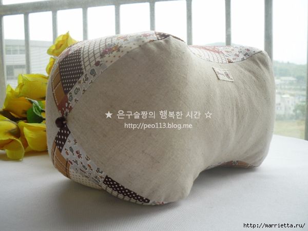 Шьем подушечку под шею