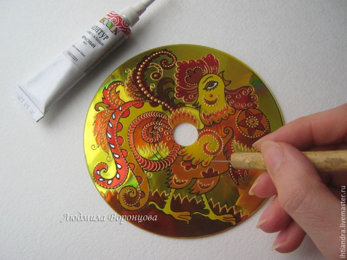 Создаём эффектный подарок — панно «Огненный петух»