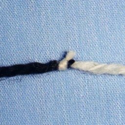 Узелок промышленный для соединения нитей