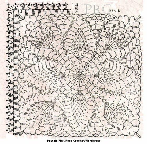 Ажурные квадратные мотивы