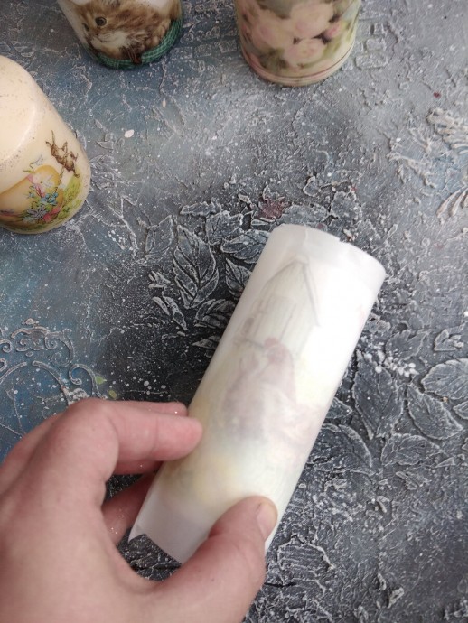 Декупаж свечей