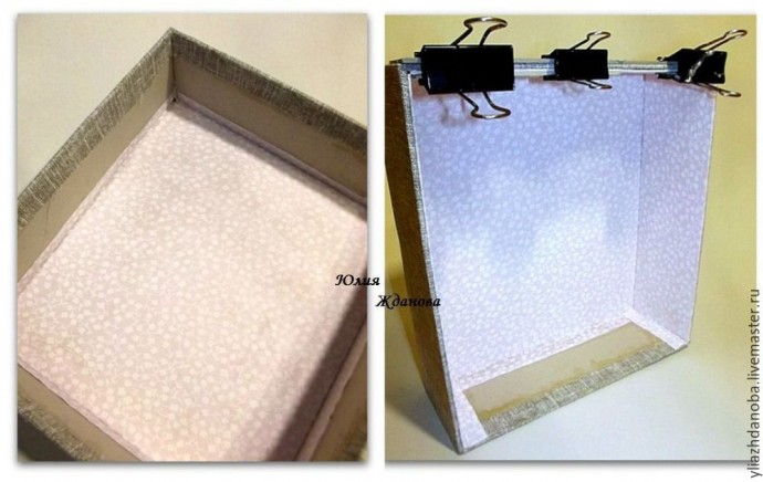 Делаем из картона вместительный комод с выдвижными ящичками для рукоделия