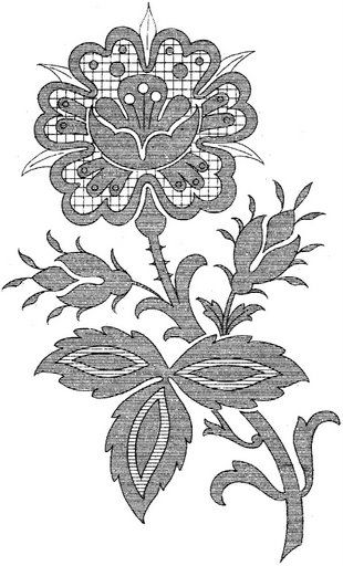 Фантазийные цветы: шаблоны