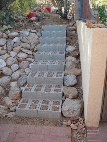 ​Идеи с бетонными блоками