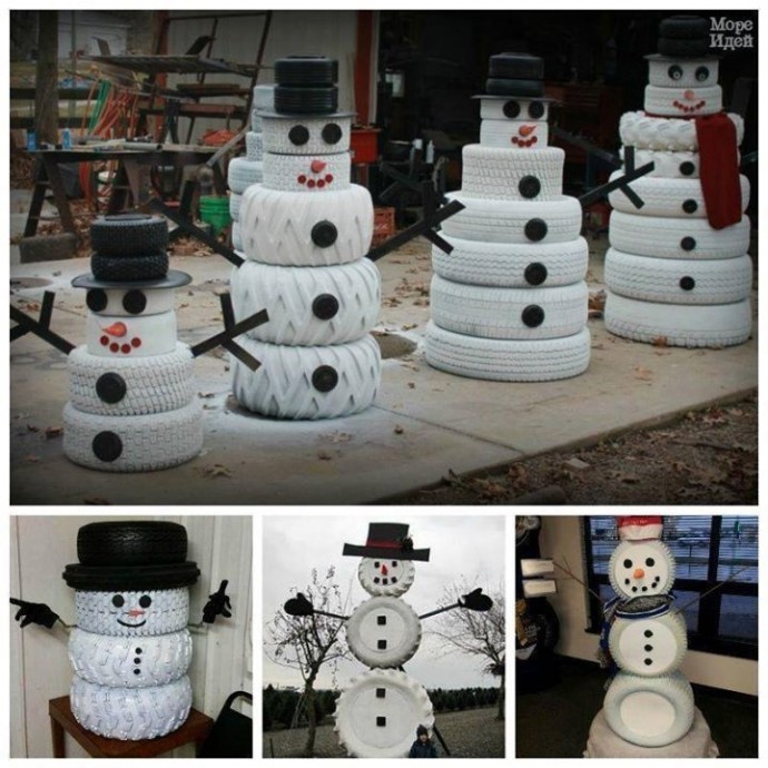 Снеговички: коллекция идей