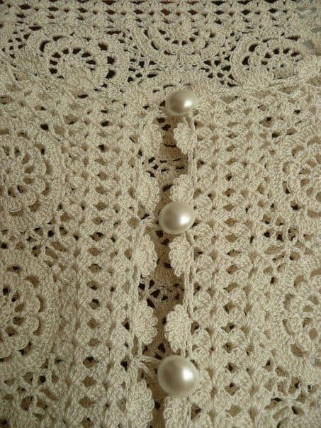 Нарядная ажурная кофточка