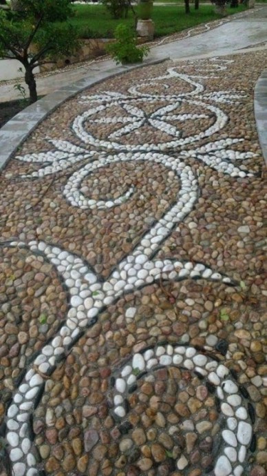 Мозаика из камней: вдохновляющие идеи