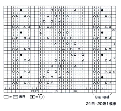 Очень красивый ажурный узор спицами