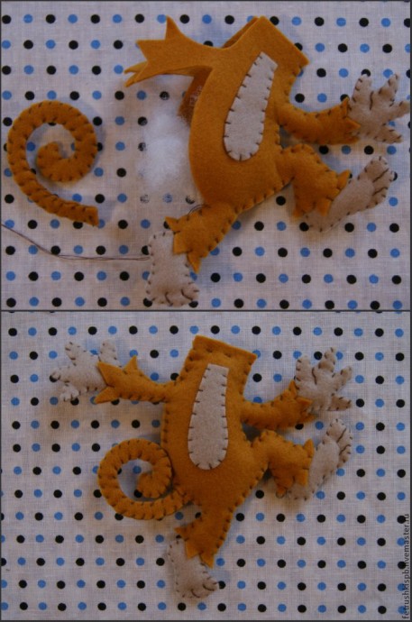 Шьем веселую обезьянку из фетра