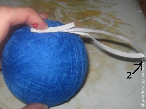 Темари или искусство вышивки на шарах: узор с простой обмоткой