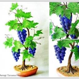 Виноград из бисера