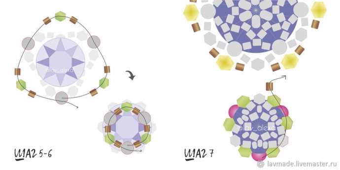 Плетение и сборка сережек Плетение и сборка сережек