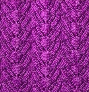 Очень красивый узор на спицах