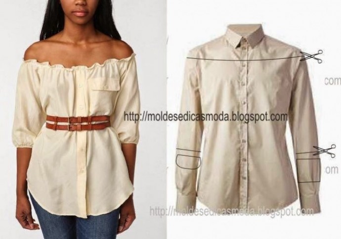 Переделка рубашек: идеи