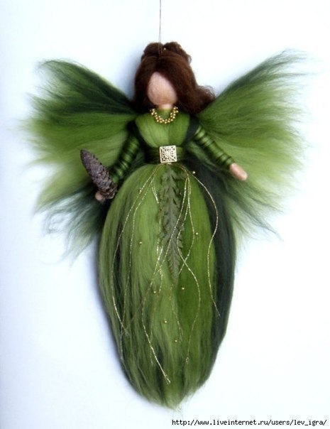 Воздушные ангелы и феи в технике валяния: чудесные идеи