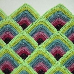 Геометрический узор крючком