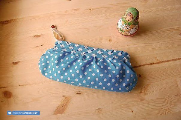 Интересный эффект: буфы на материале в горошек