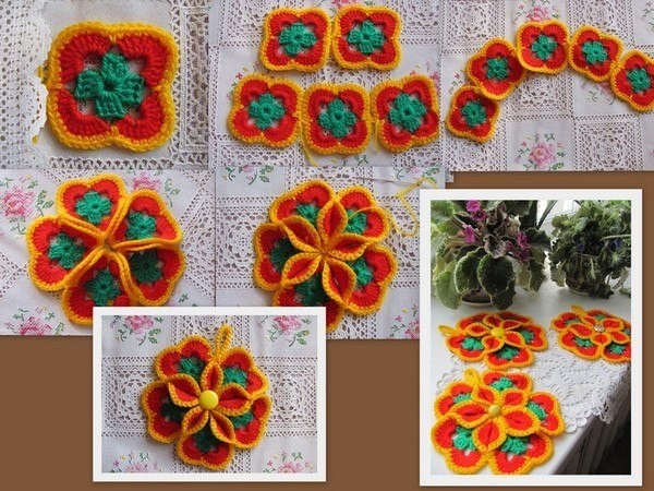 ​Яркие прихватки