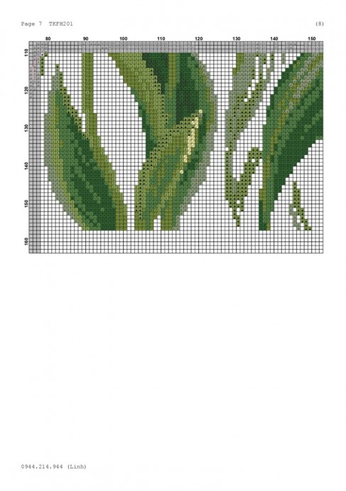 ​Вышиваем изумительные тюльпаны